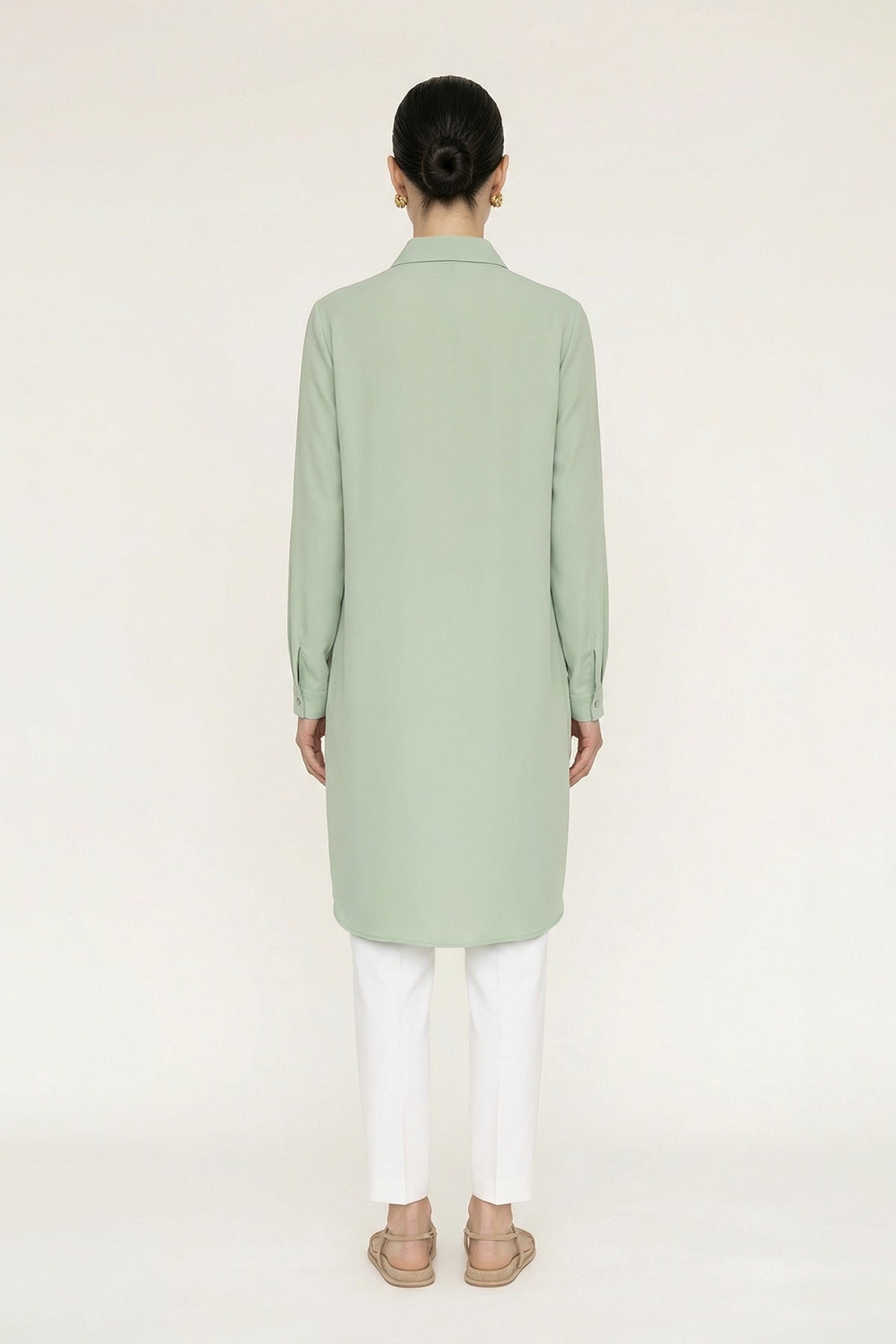 T-0767 SHON TUNİK 38-52 Mint Tunik 0767