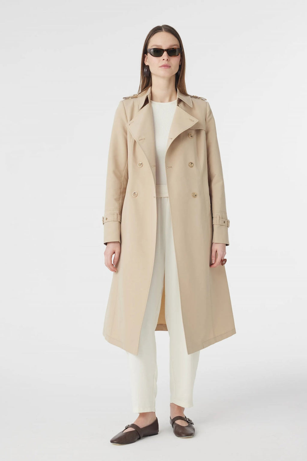 12528 LESNA TRENÇ 38- Bej Trençkot 12528