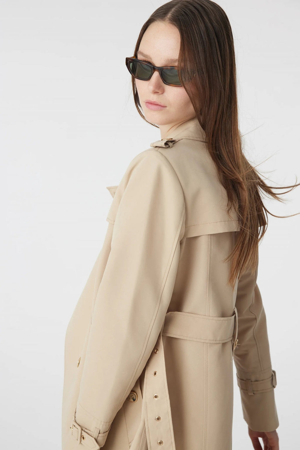 12528 LESNA TRENÇ 38- Bej Trençkot 12528