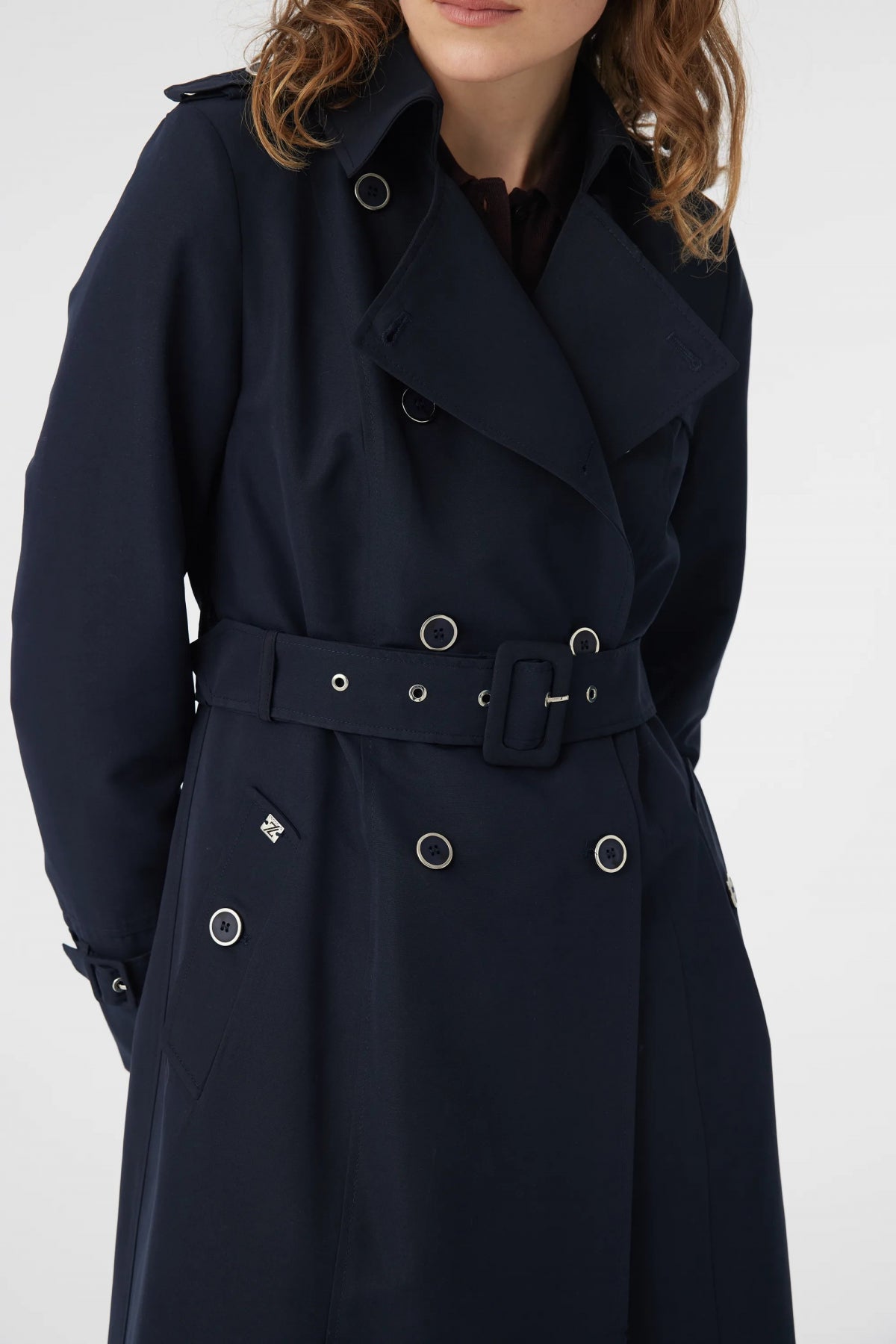 12528 LESNA TRENÇ 38- Lacivert Trençkot 12528