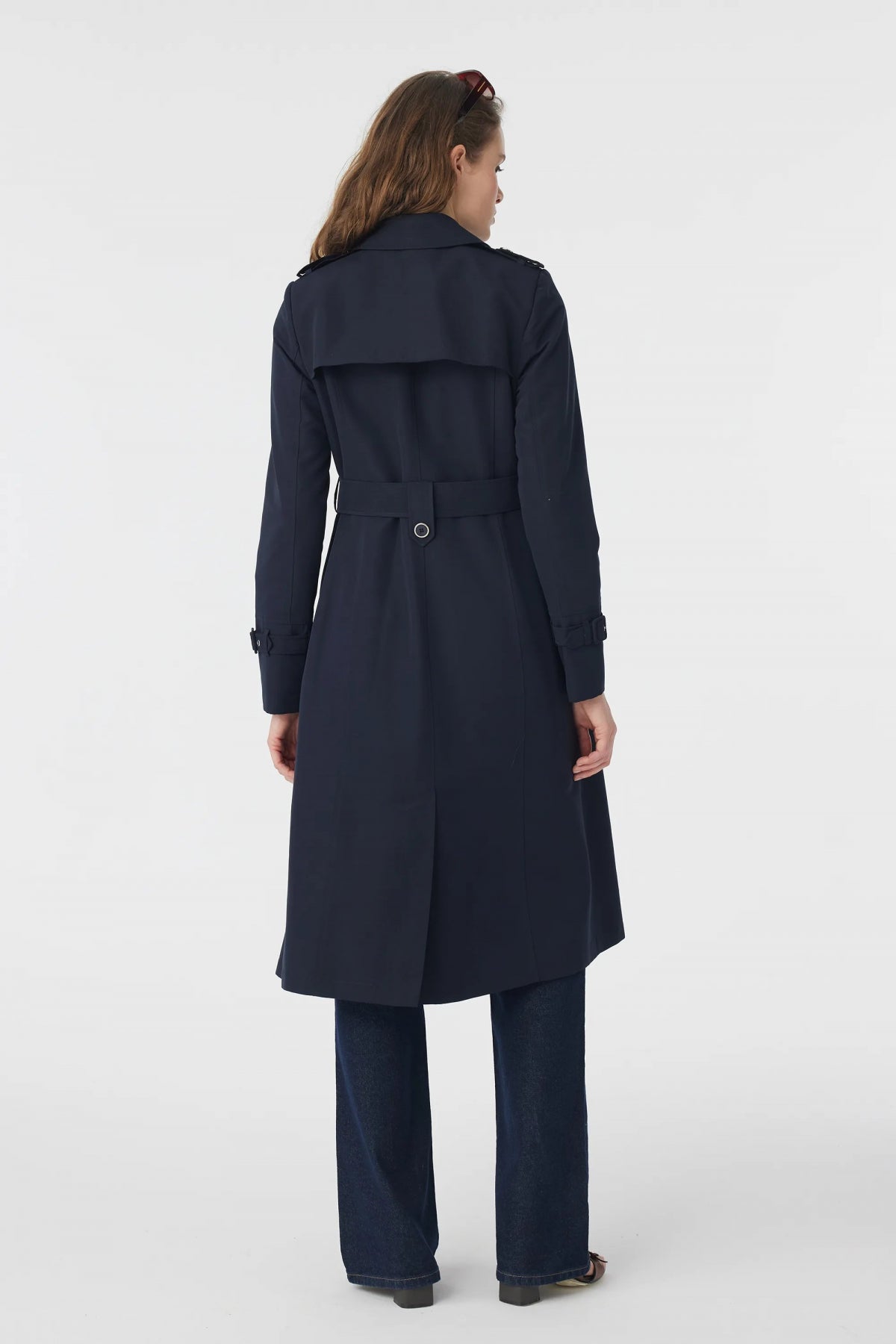 12528 LESNA TRENÇ 38- Lacivert Trençkot 12528