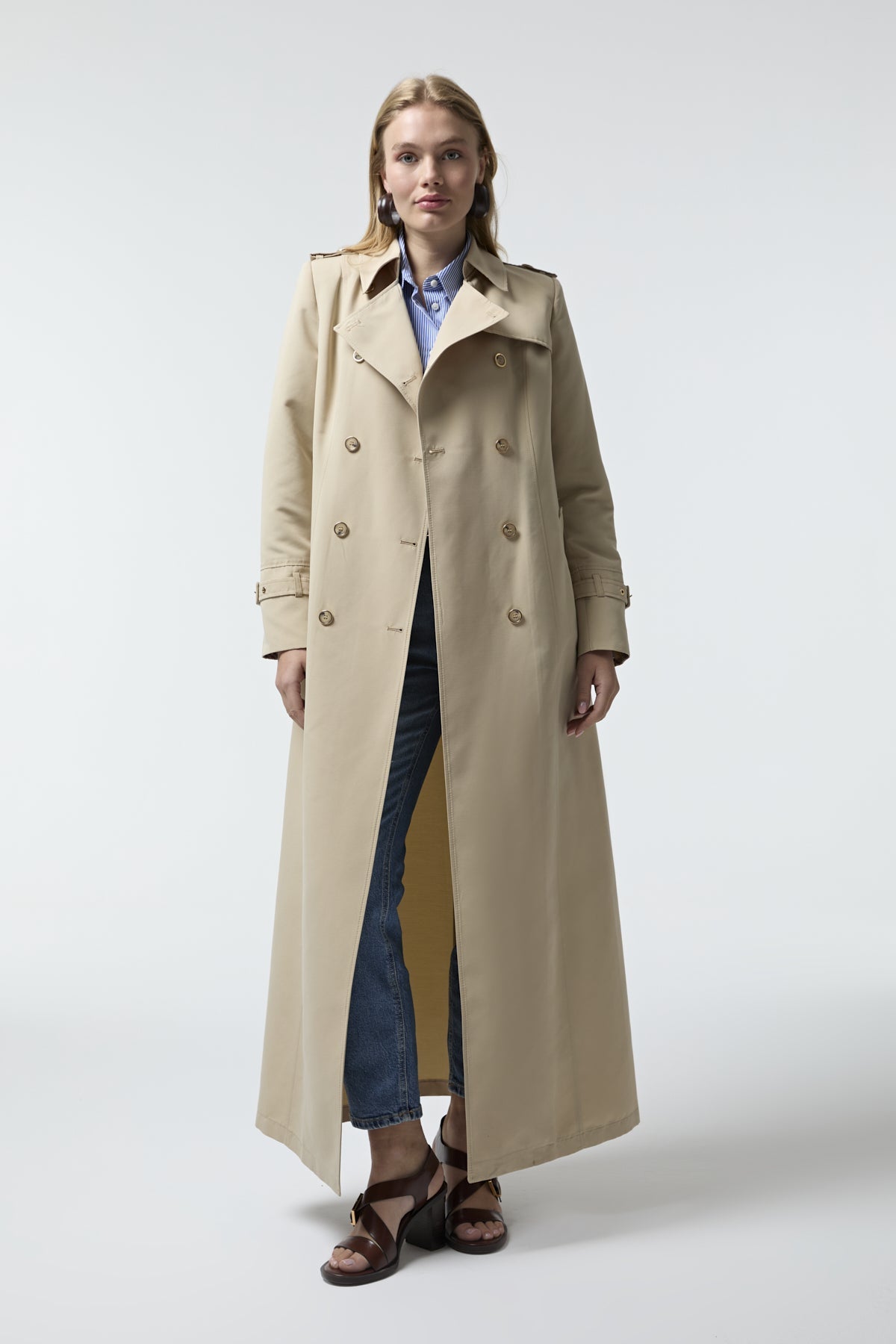 12528 LESNA TRENÇ 40- Bej Trençkot 12528