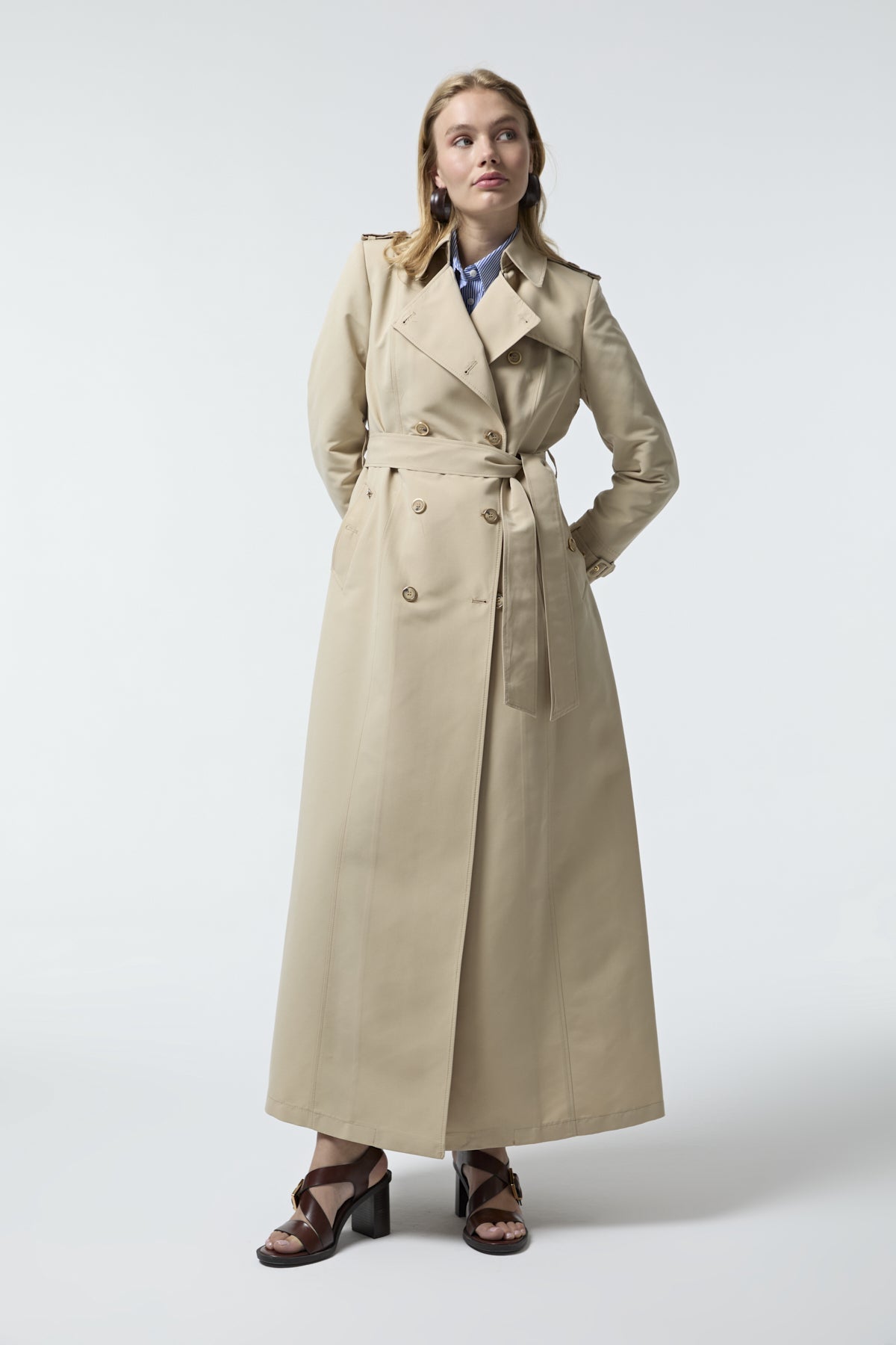 12528 LESNA TRENÇ 40- Bej Trençkot 12528