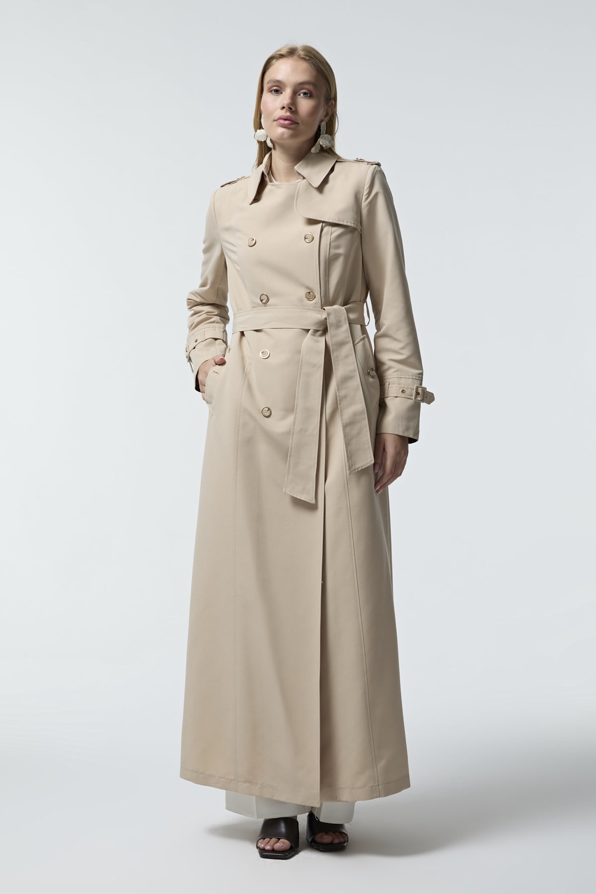 12528 LESNA TRENÇ 40- Taş Trençkot 12528