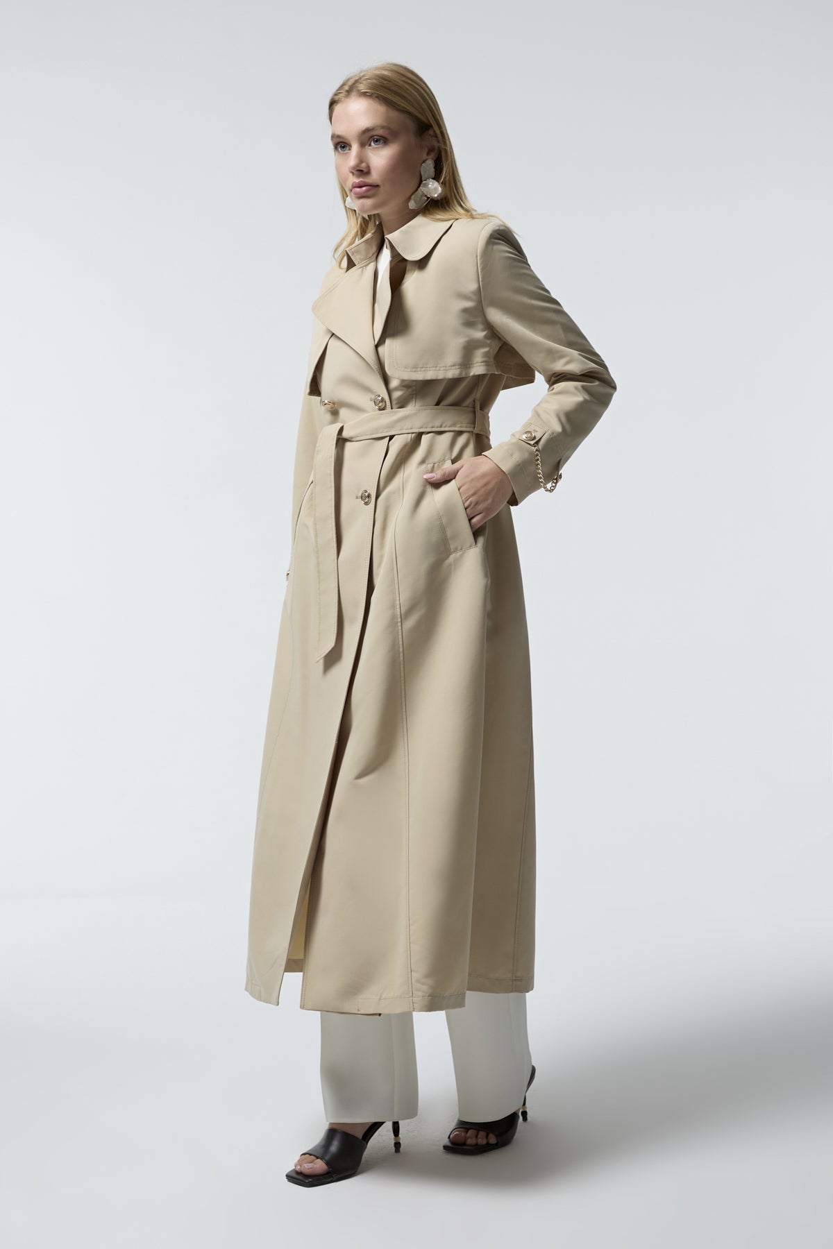 13560 LESNA TRENÇ 38- Bej Trençkot 13560