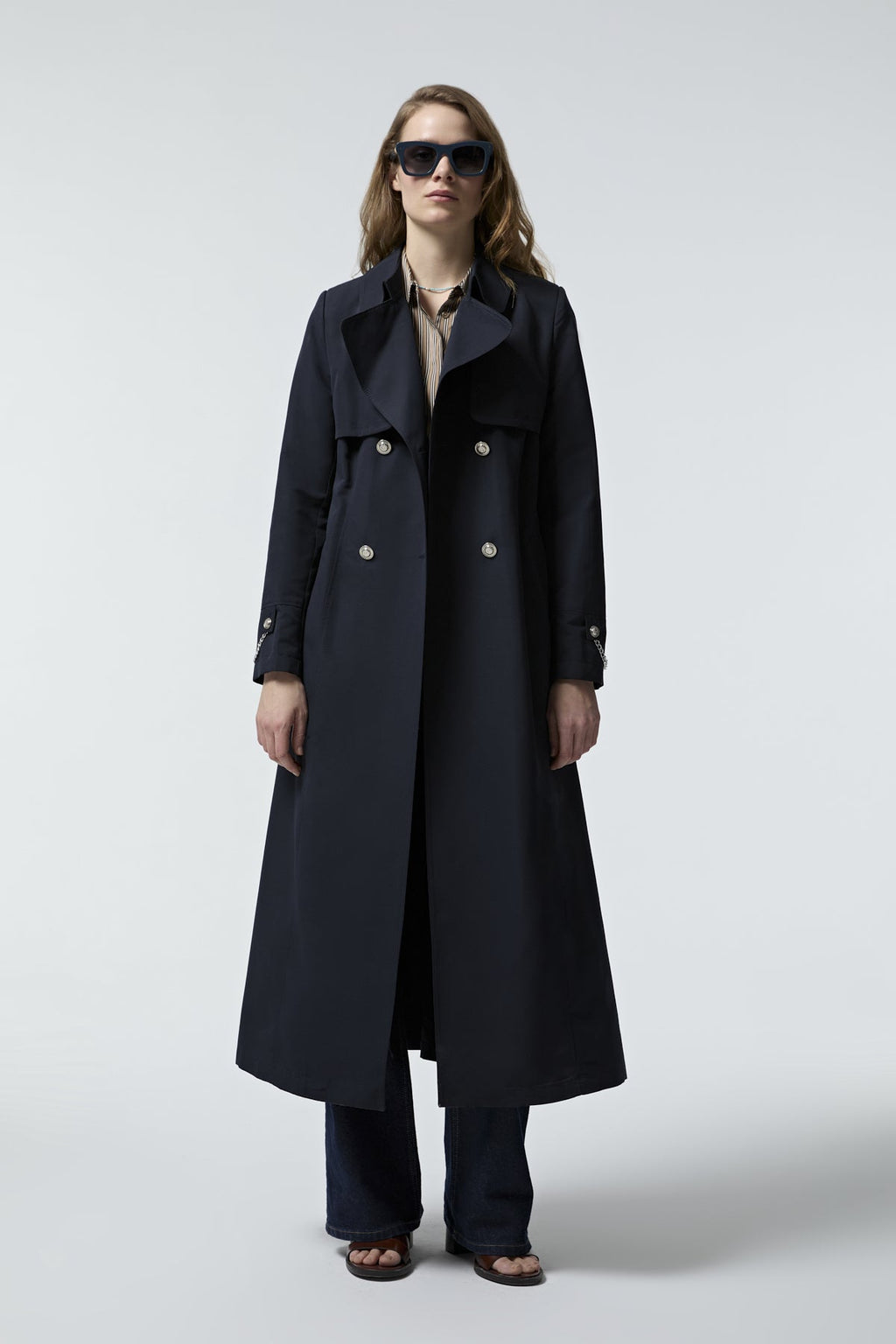 13560 LESNA TRENÇ 38- Lacivert Trençkot 13560