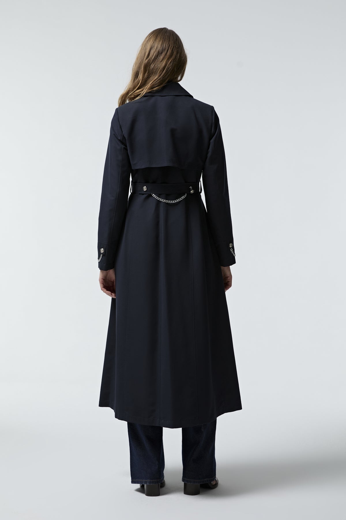 13560 LESNA TRENÇ 38- Lacivert Trençkot 13560