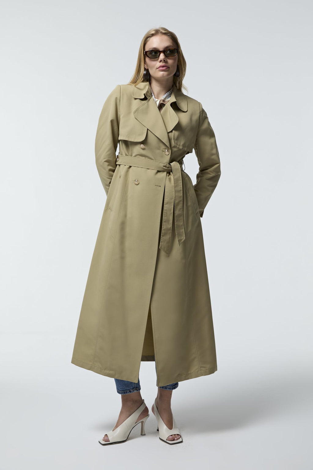 13560 LESNA TRENÇ 38- Yeşil Trençkot 13560