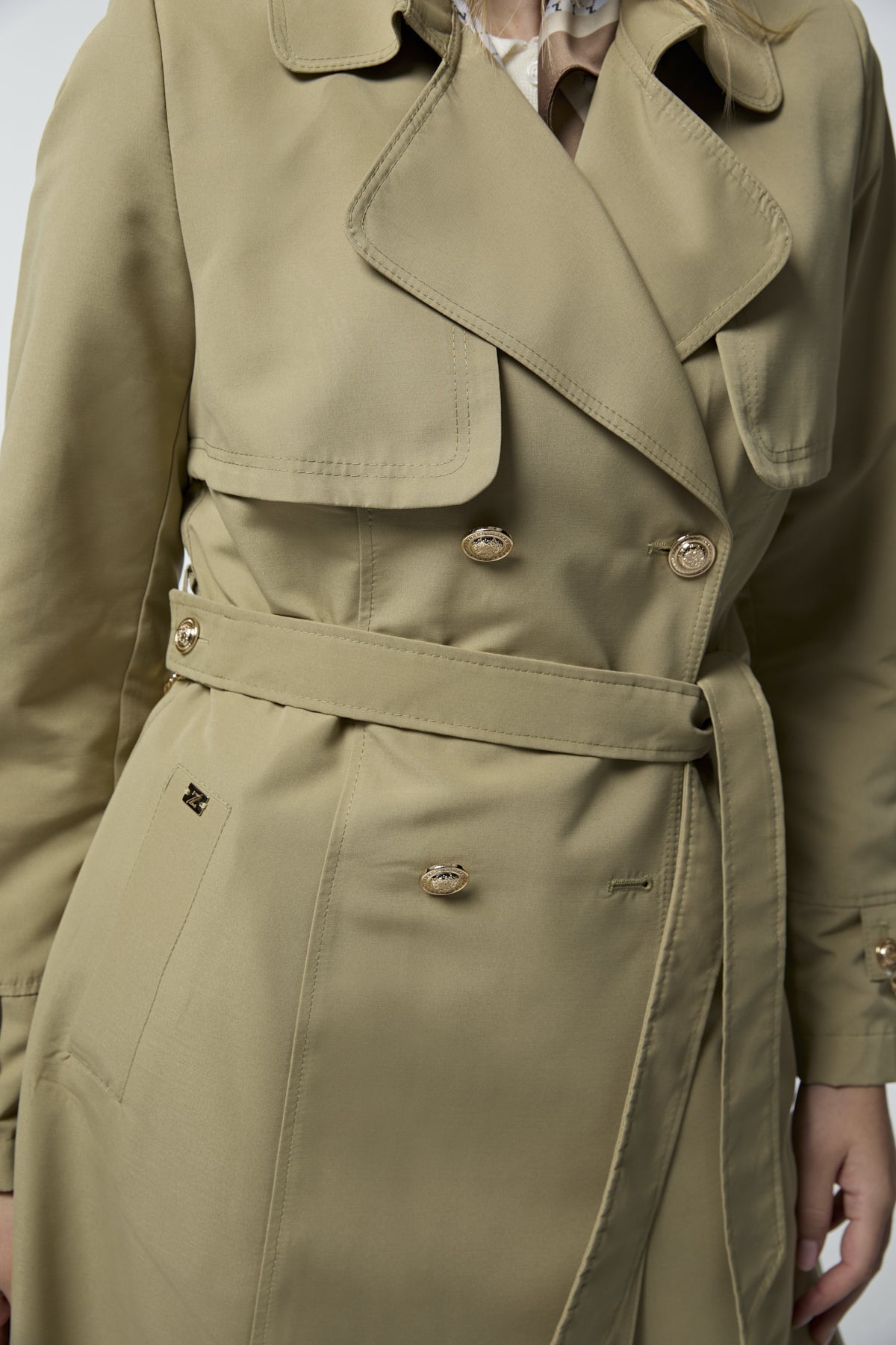 13560 LESNA TRENÇ 38- Yeşil Trençkot 13560