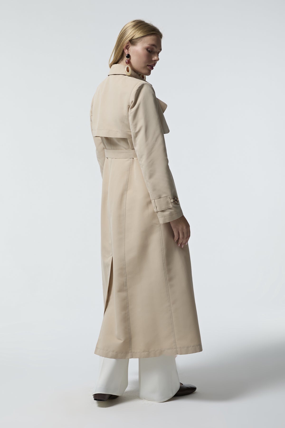 14043 LESNA TRENÇ 38-48 Taş Trençkot 14043