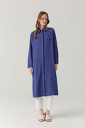T-1428 LİYA TUNİK 44-52 Menekşe Tunik 1428