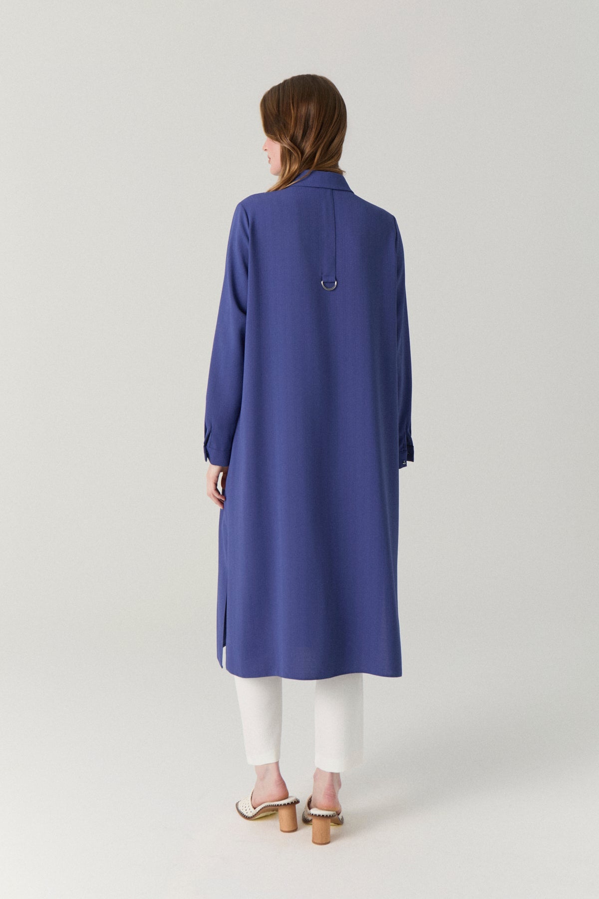 T-1428 LİYA TUNİK 44-52 Menekşe Tunik 1428
