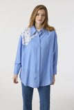 T-1625 MİREYA TUNİK 38-44 Mavi Tunik 1625