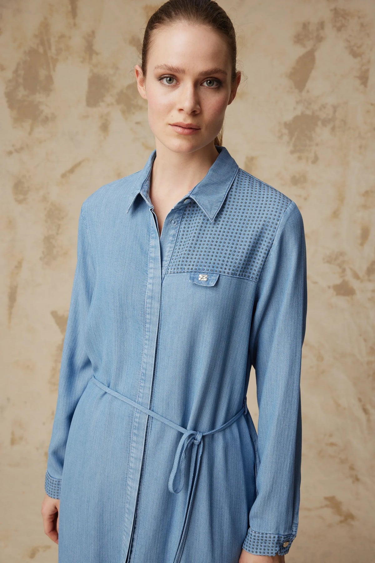 T-1627 NOA TUNİK 44-52 Mavi Tunik 1627