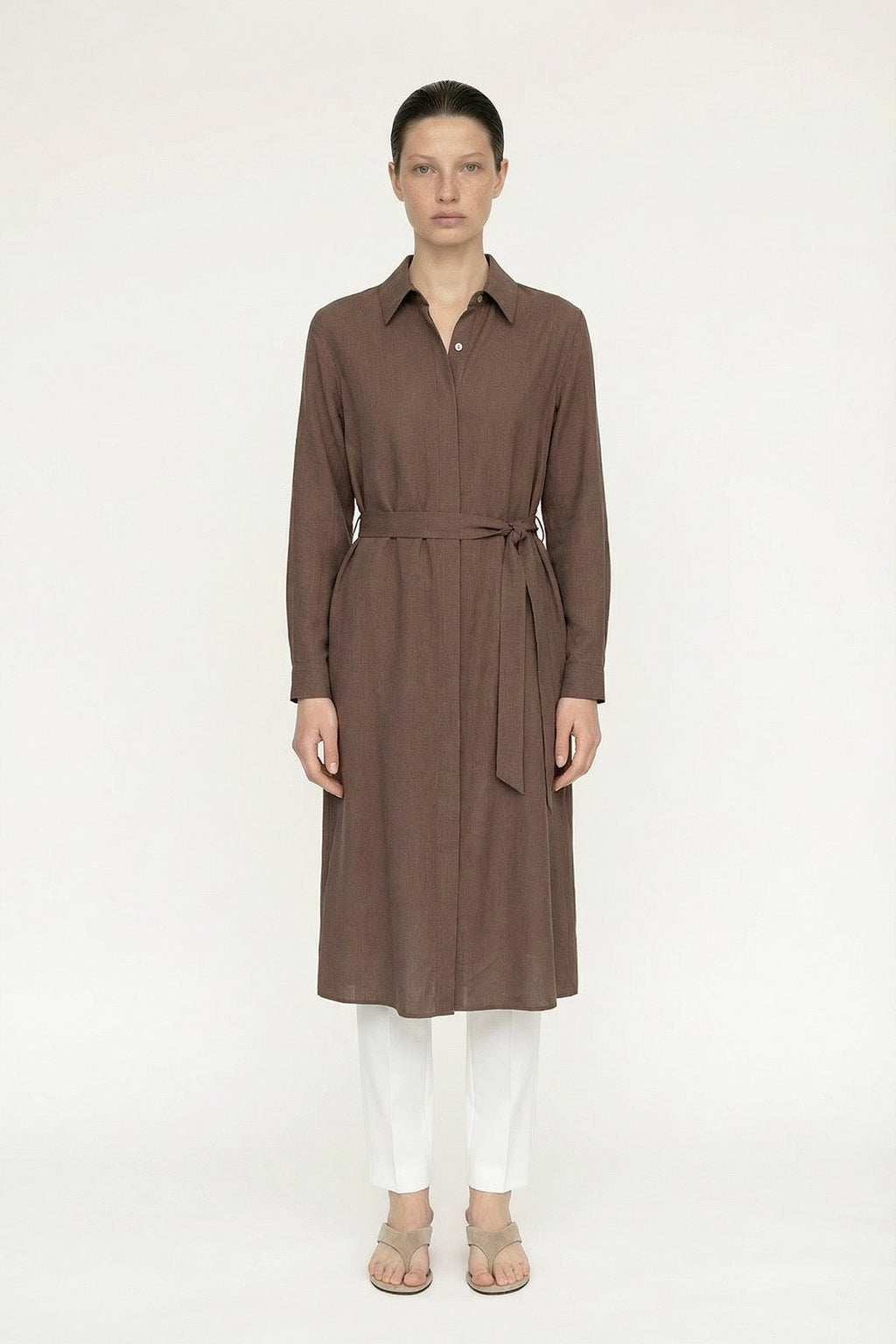 T-1628 SAREL TUNİK 42-50 Kahve Tunik 1628