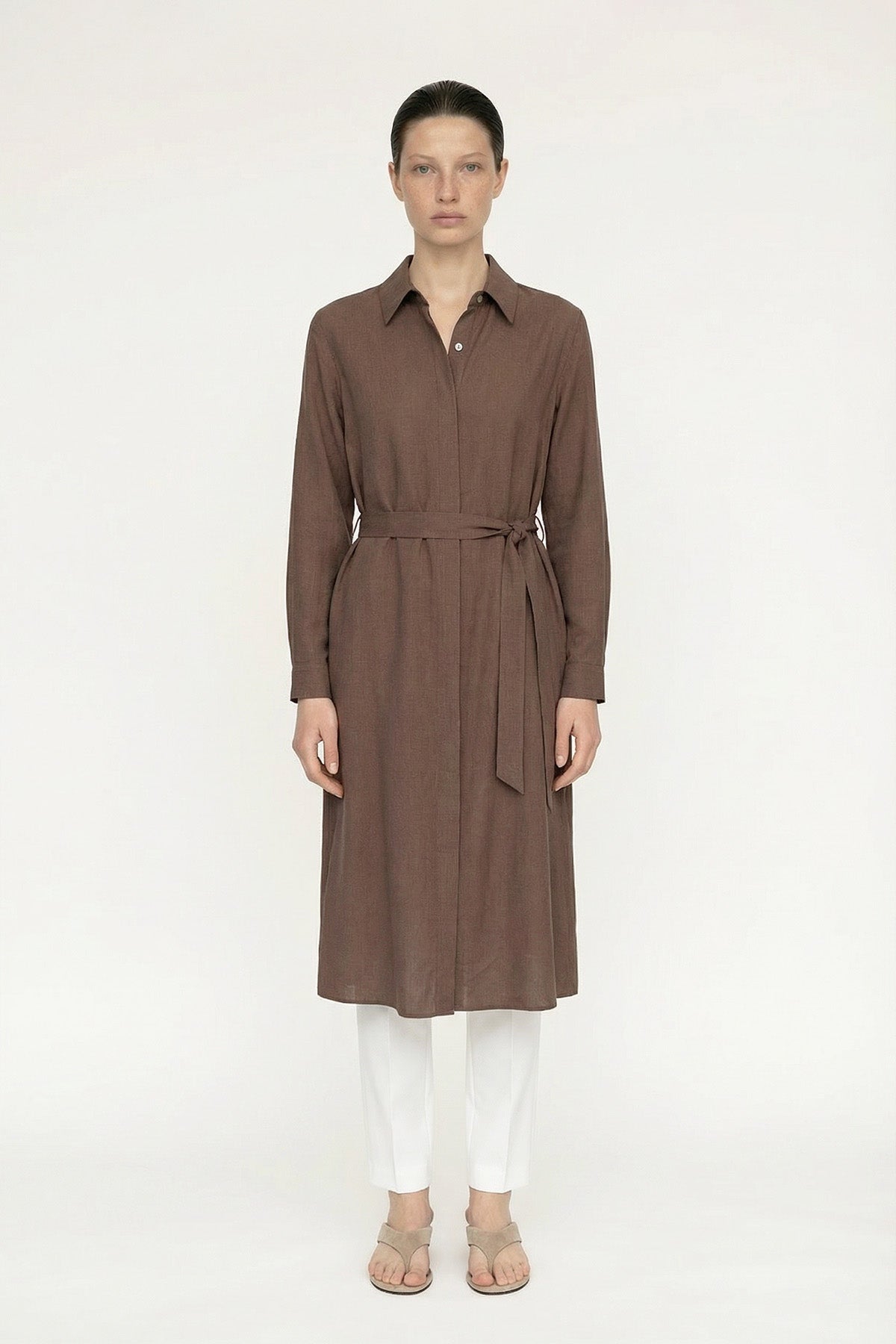 T-1628 SAREL TUNİK 42-50 Kahve Tunik 1628