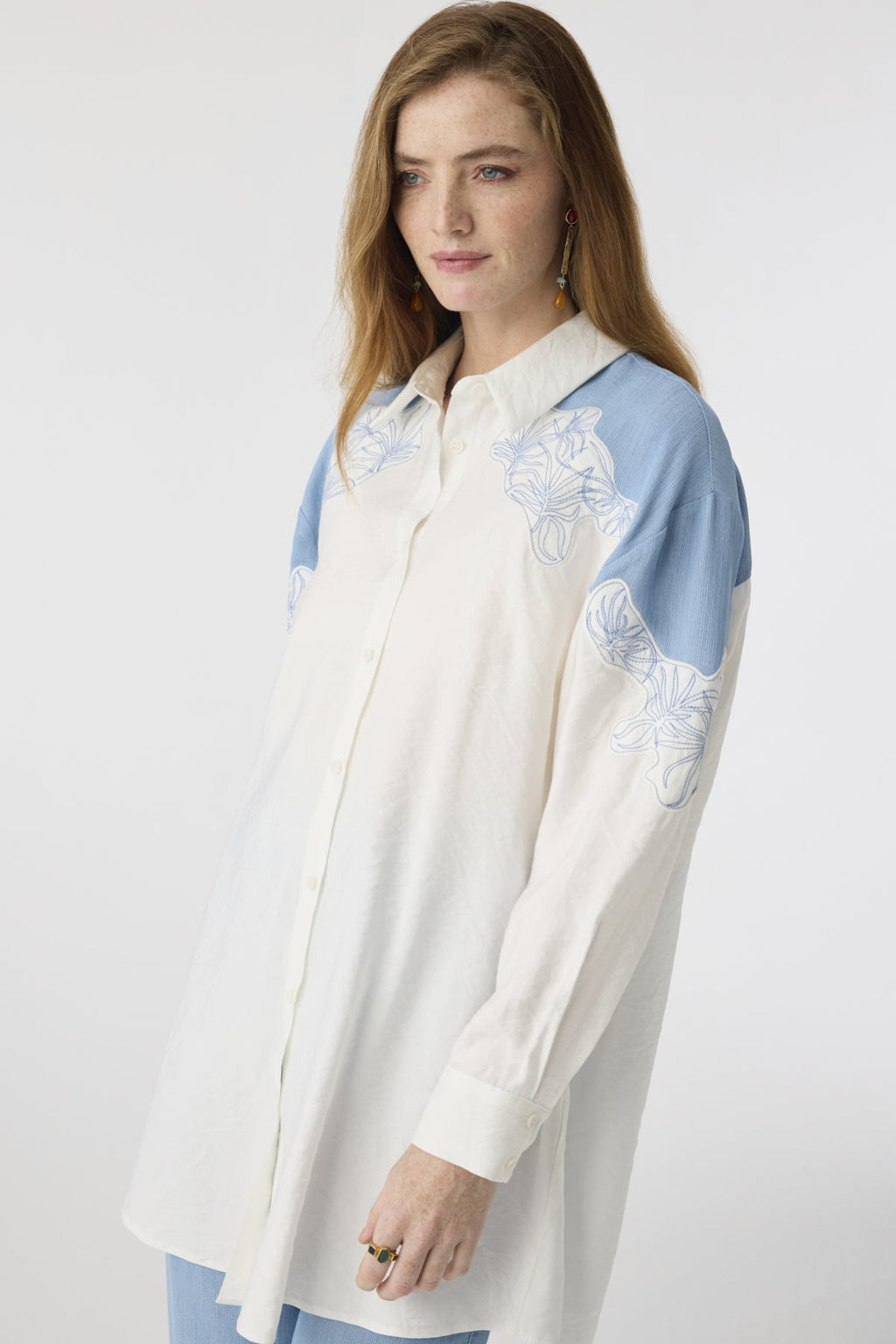 T-1630 SOLENA TUNİK 38-42 (38 ÇİFT) Ekru Tunik 1630