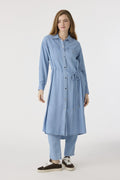 T-1639 NOA TUNİK 38-48 Mavi Tunik 1639