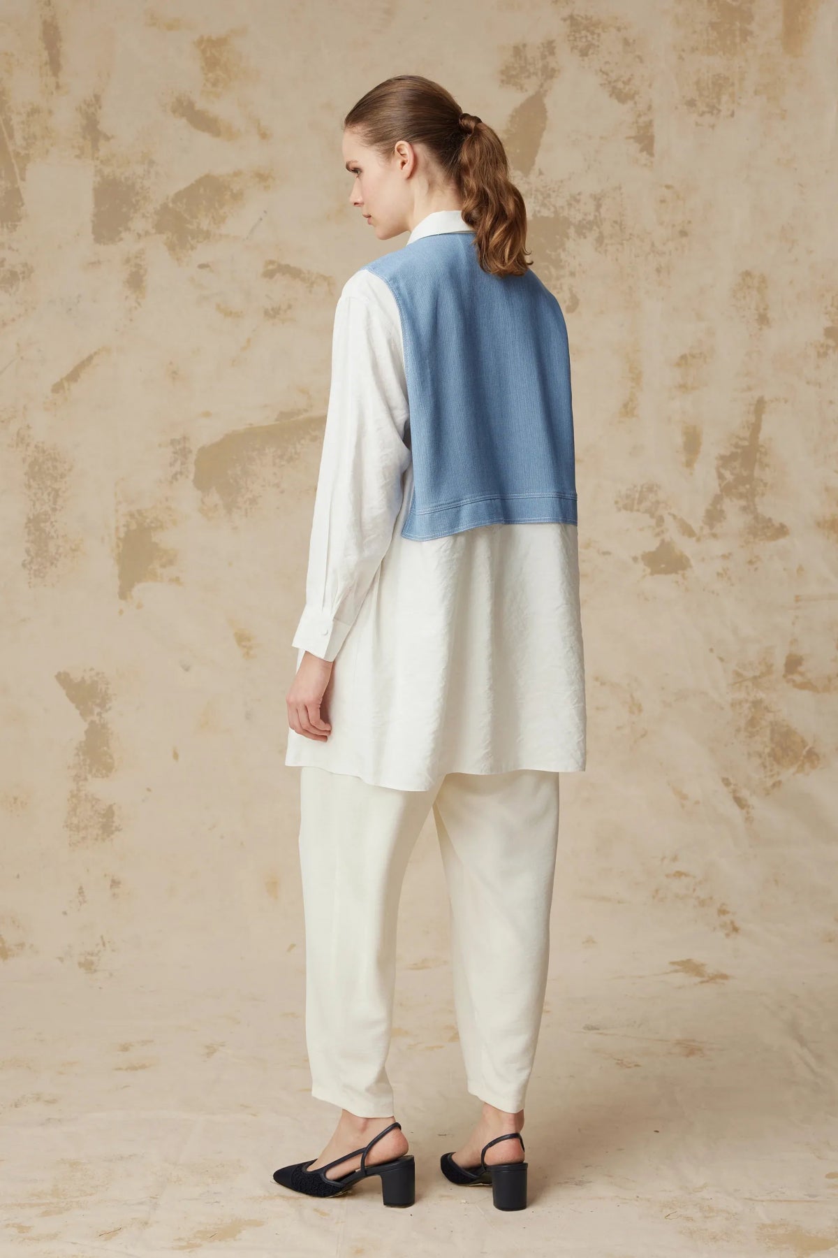 T-1644 NOA TUNİK 38-42 Mavi Tunik 1644