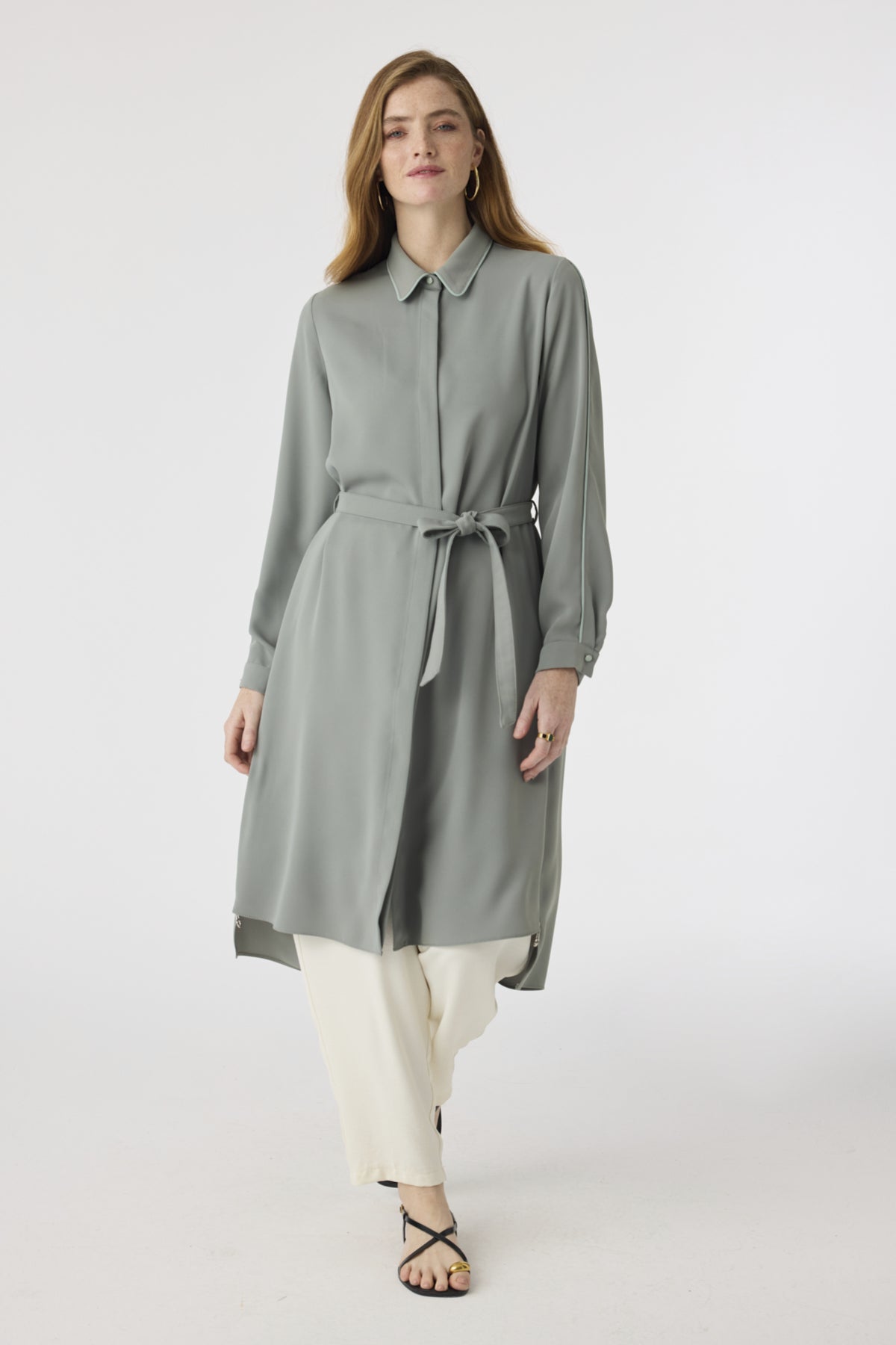 T-1646 TRAPHY TUNİK 38-46 Ada Çayı Tunik 1646