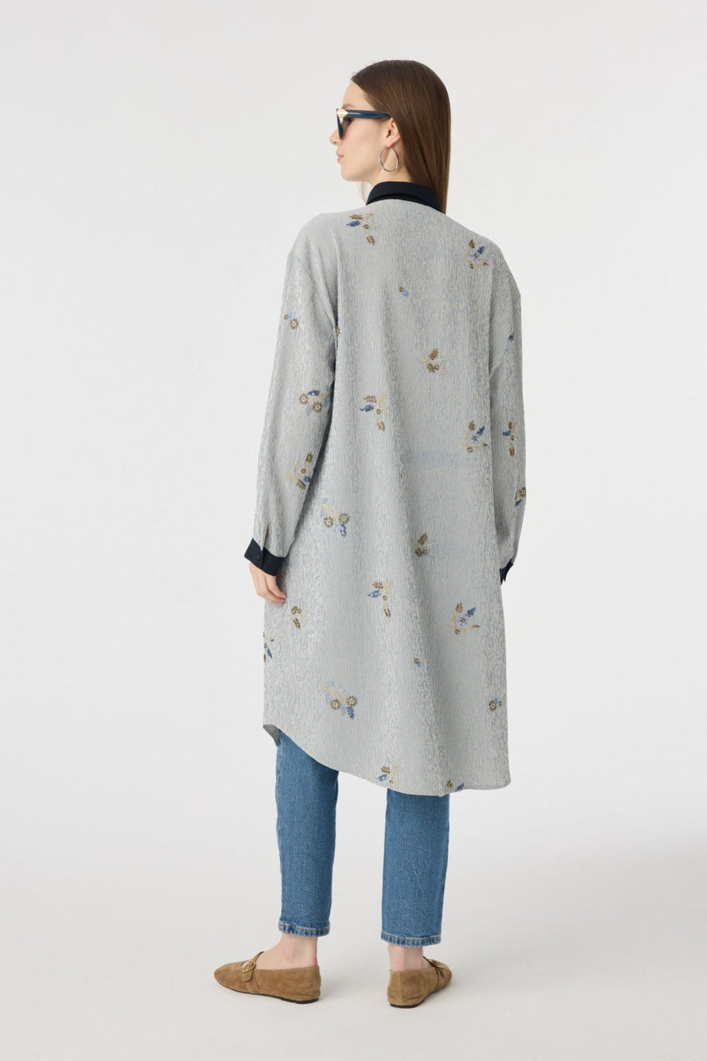 T-1652 MİREVA TUNİK 42-50 Lacivert Tunik 1652