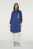 T-1654 LİYA TUNİK 38-46 Menekşe Tunik 1654
