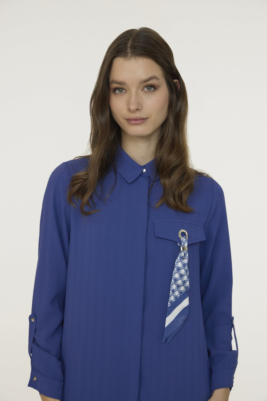 T-1654 LİYA TUNİK 38-46 Menekşe Tunik 1654