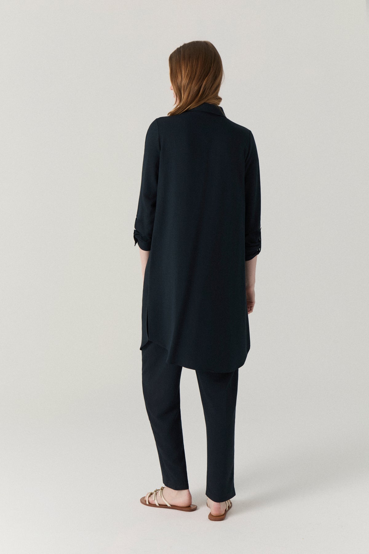 T-1654 SAREL TUNİK 38-46 Lacivert Tunik 1654