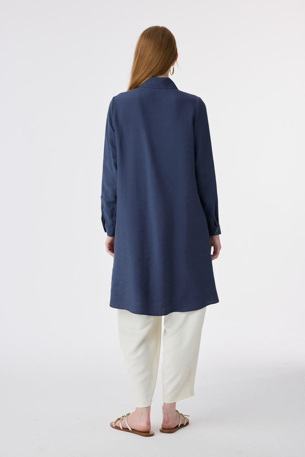 T-1657 VALEA TUNİK 38-46 Lacivert Tunik 1657