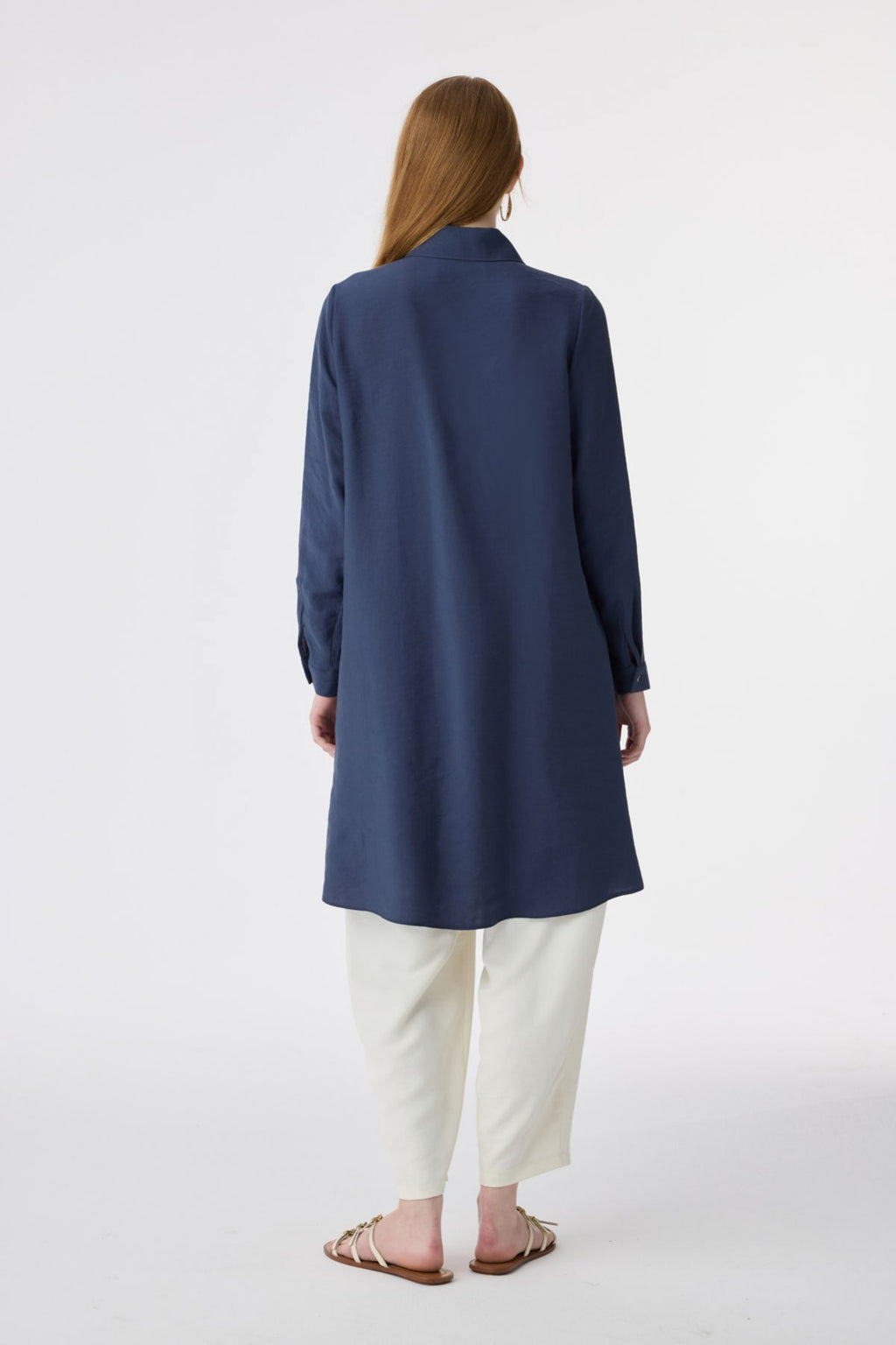 T-1657 VALEA TUNİK 38-46 Lacivert Tunik 1657
