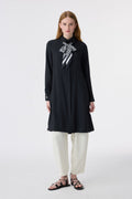 T-1657 VALEA TUNİK 38-46 Siyah Tunik 1657