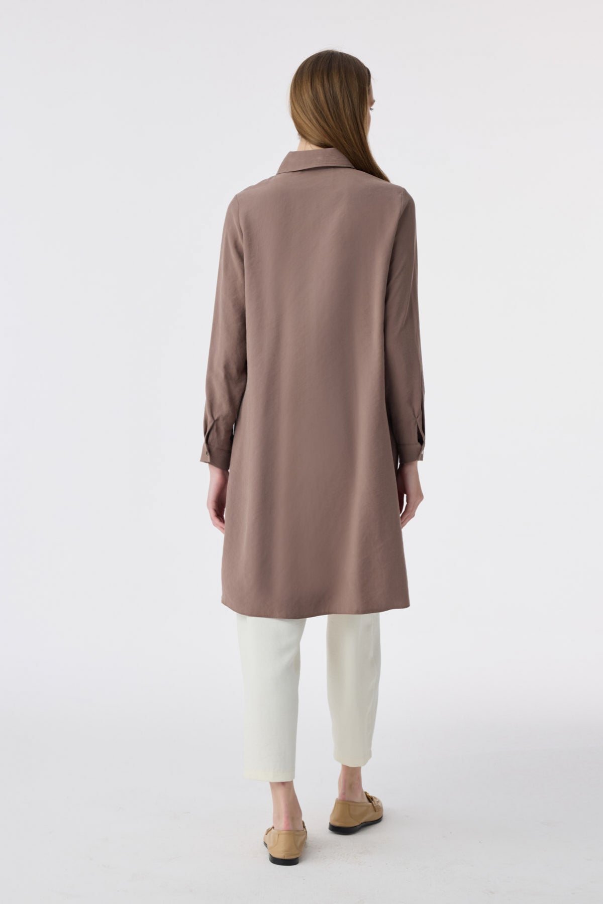 T-1657 VALEA TUNİK 38-46 Vizon Tunik 1657