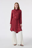T-1675 MELURE TUNİK 38-46 Bordo Tunik 1675