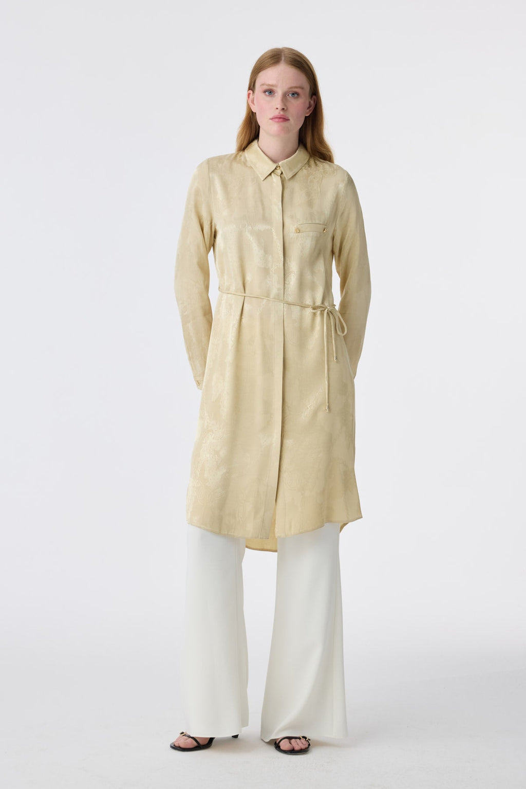 T-1675 MELURE TUNİK 38-46 Gold Tunik 1675