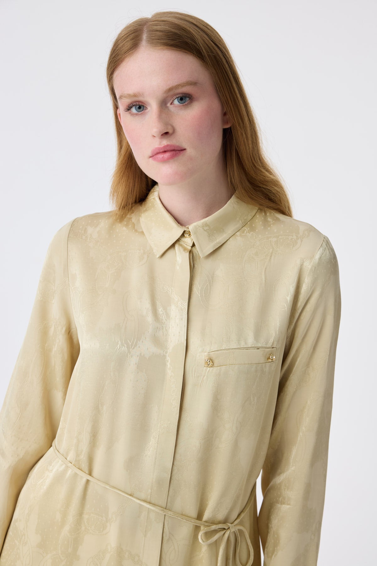 T-1675 MELURE TUNİK 38-46 Gold Tunik 1675