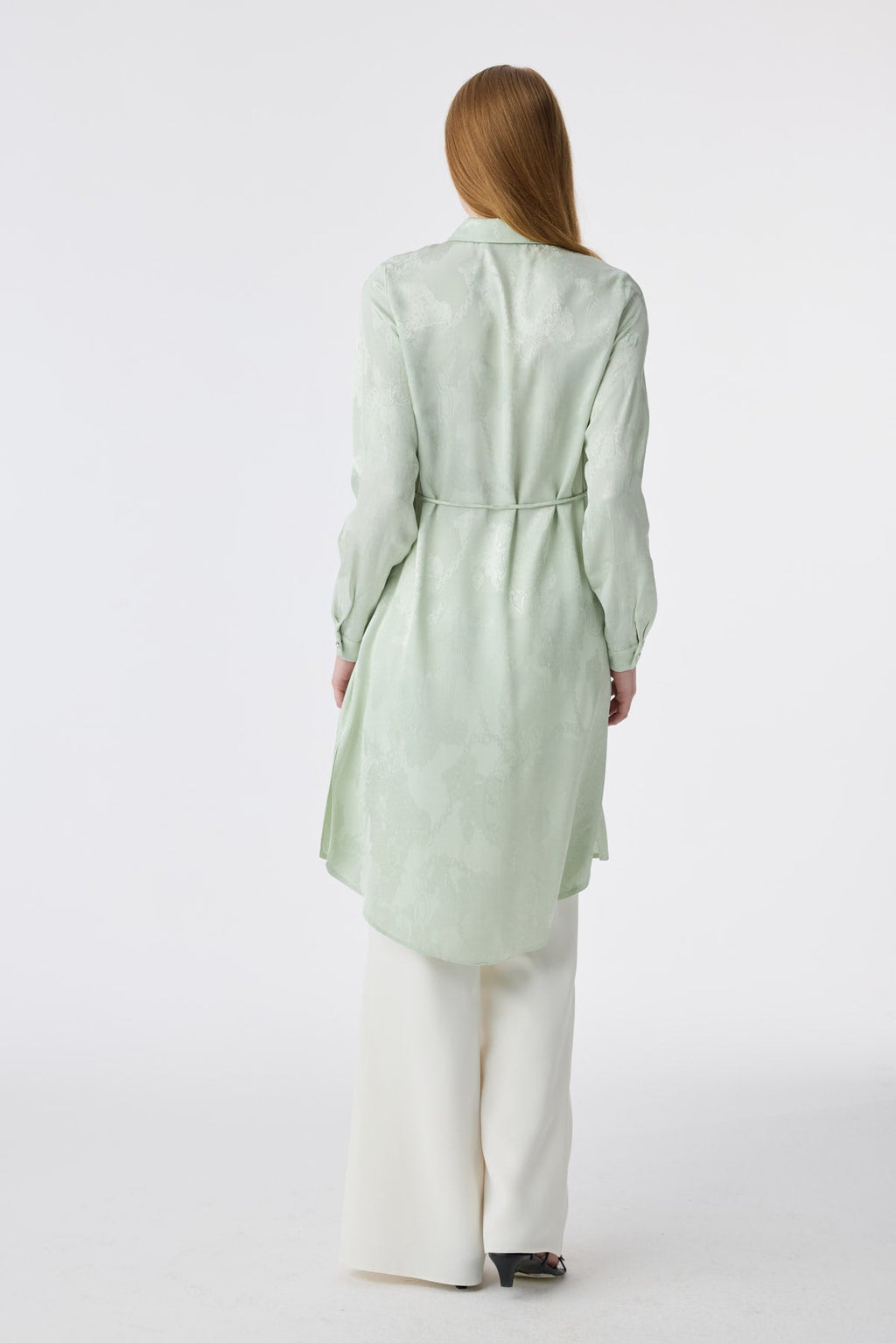 T-1675 MELURE TUNİK 38-46 Mint Tunik 1675