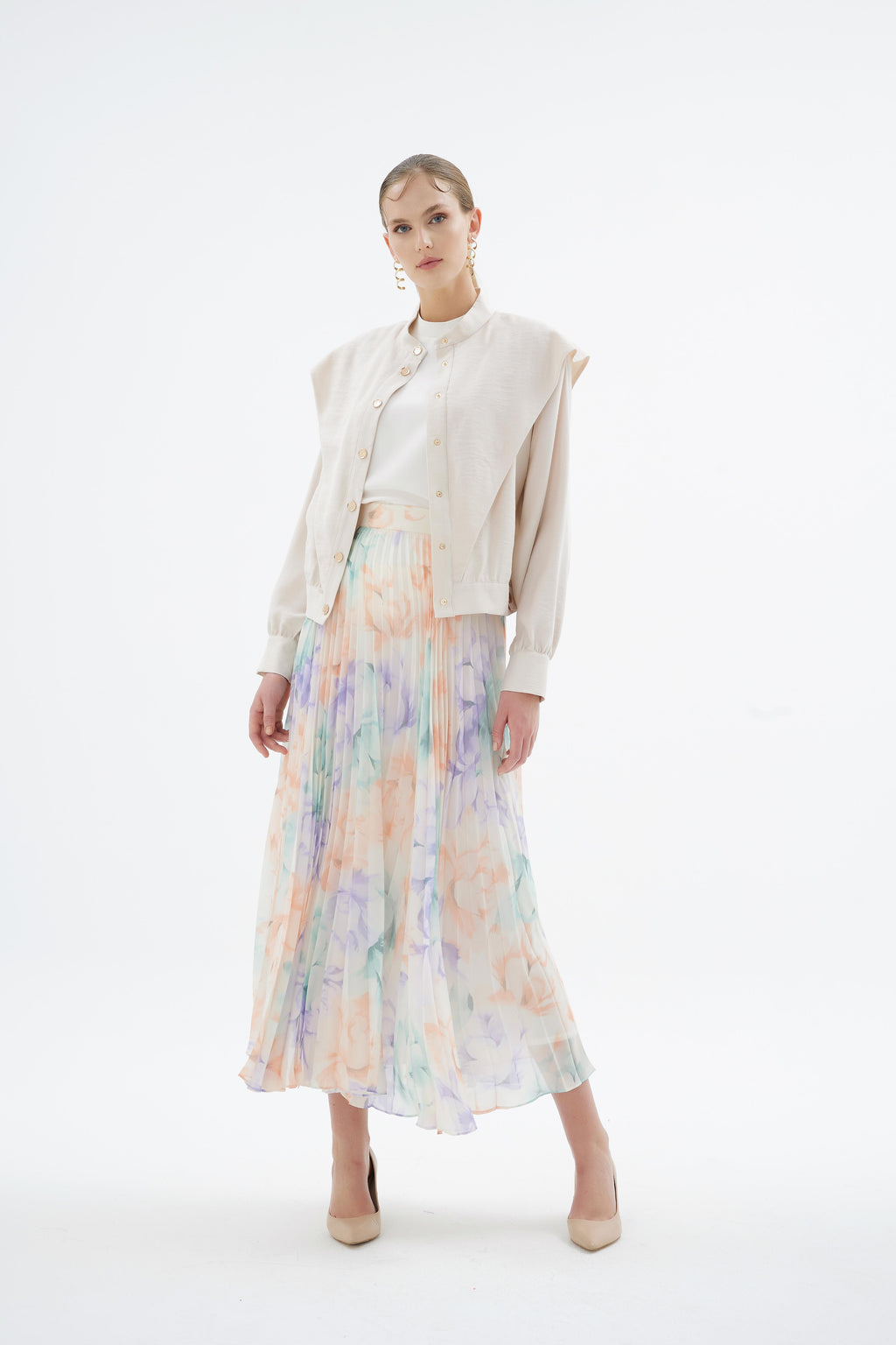 Blossem Bomber Bej