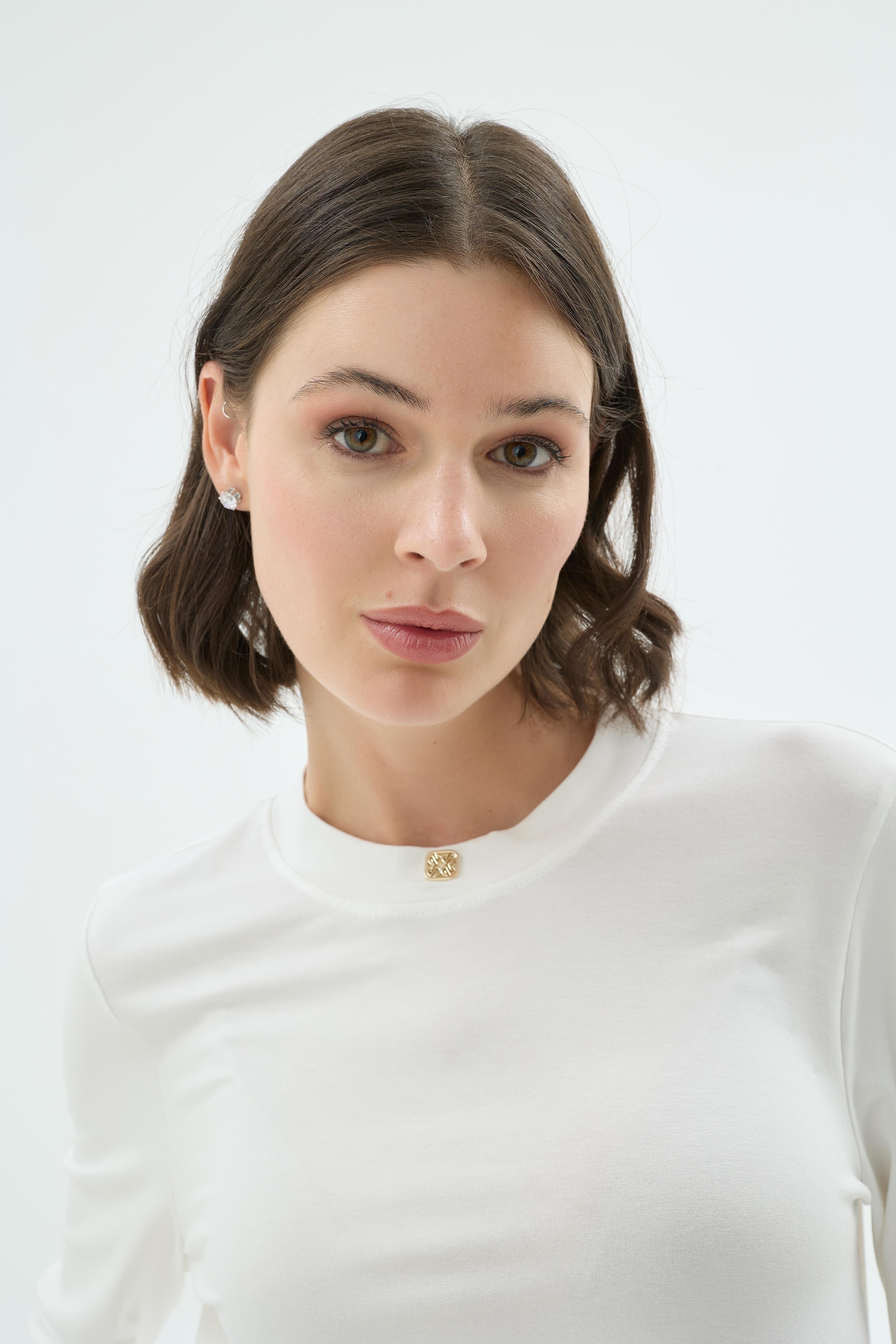 23001 Celina Bluz Ekru