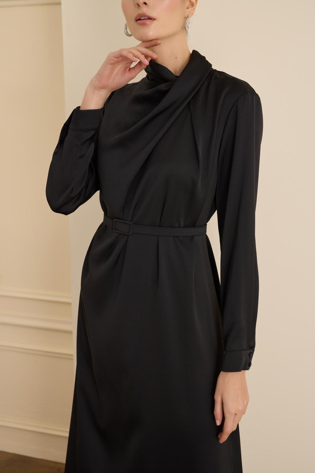 Cristalle Elbise Siyah