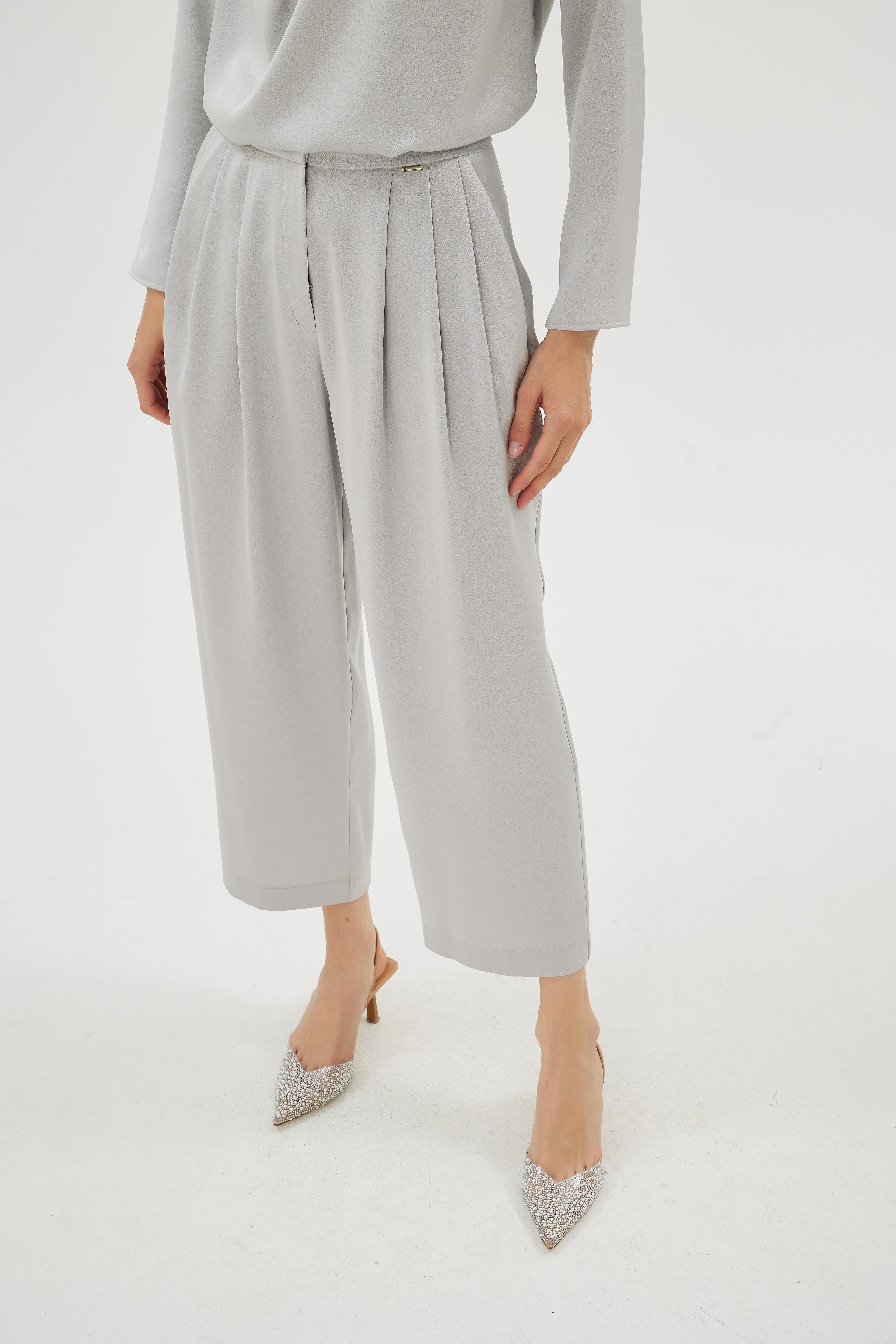 Cristalle Pantolon Gümüş