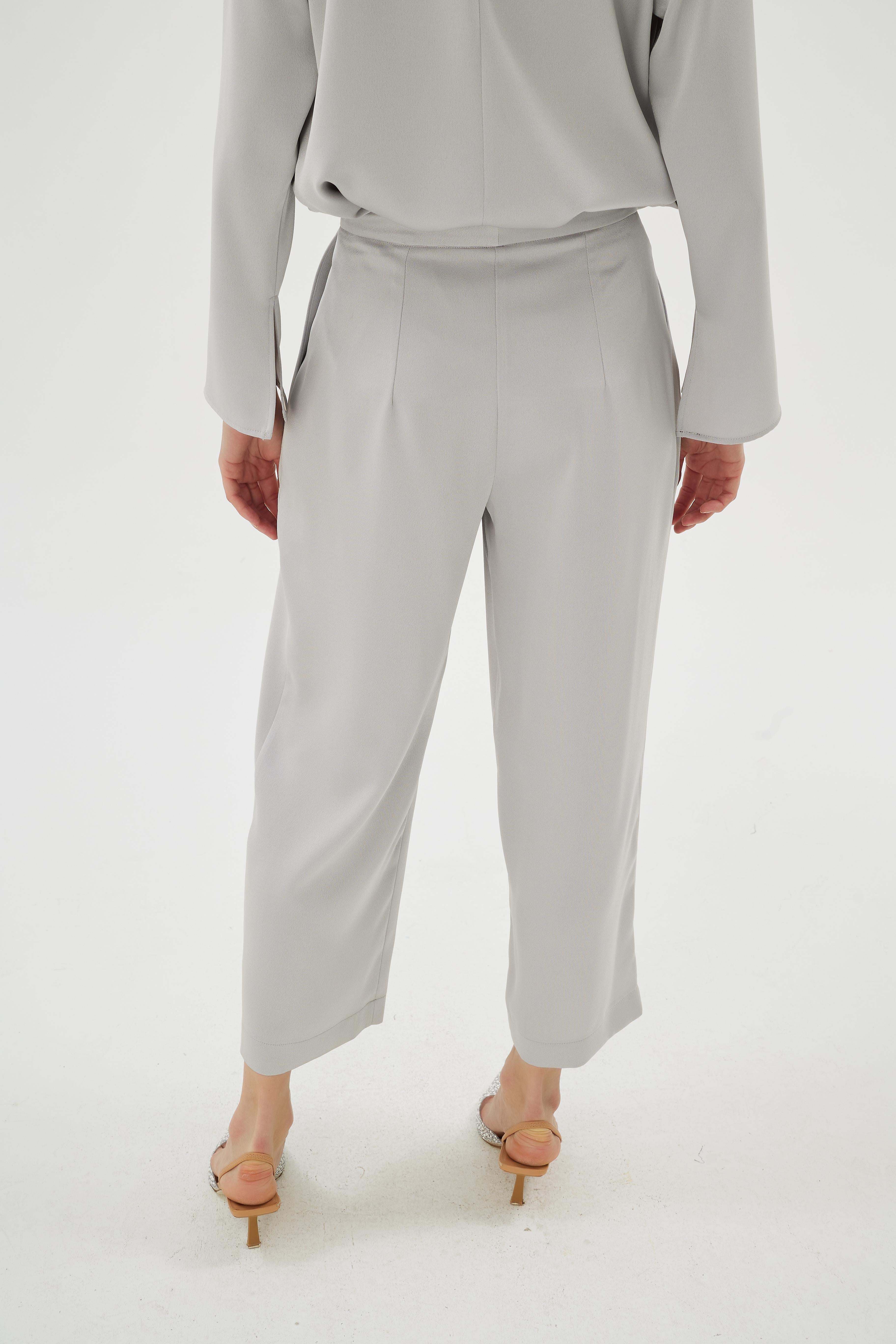 Cristalle Pantolon Gümüş