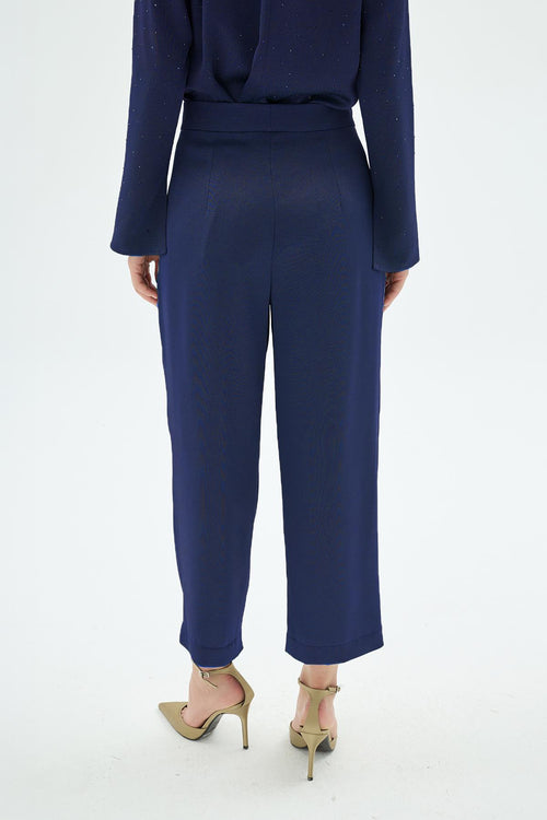 50015 Cristalle Taşlı Pant Lacivert