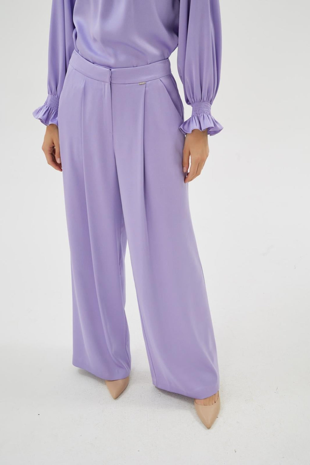 Elegance Pantolon Mor