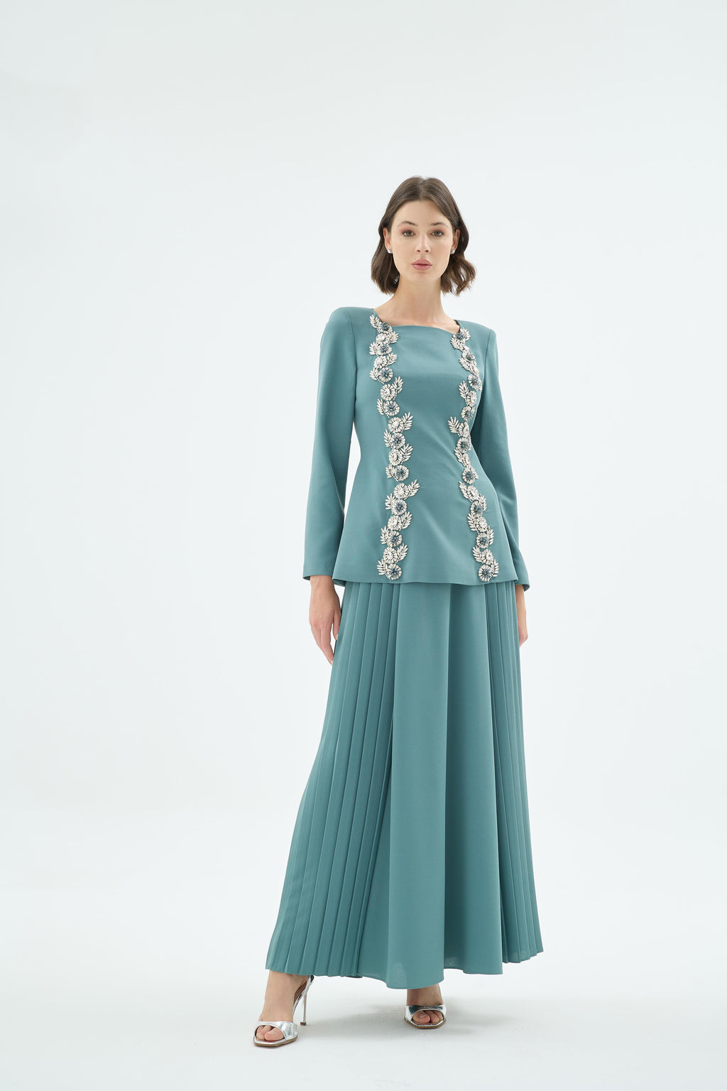 92005 Eloya Bluz Etek Takim Mint