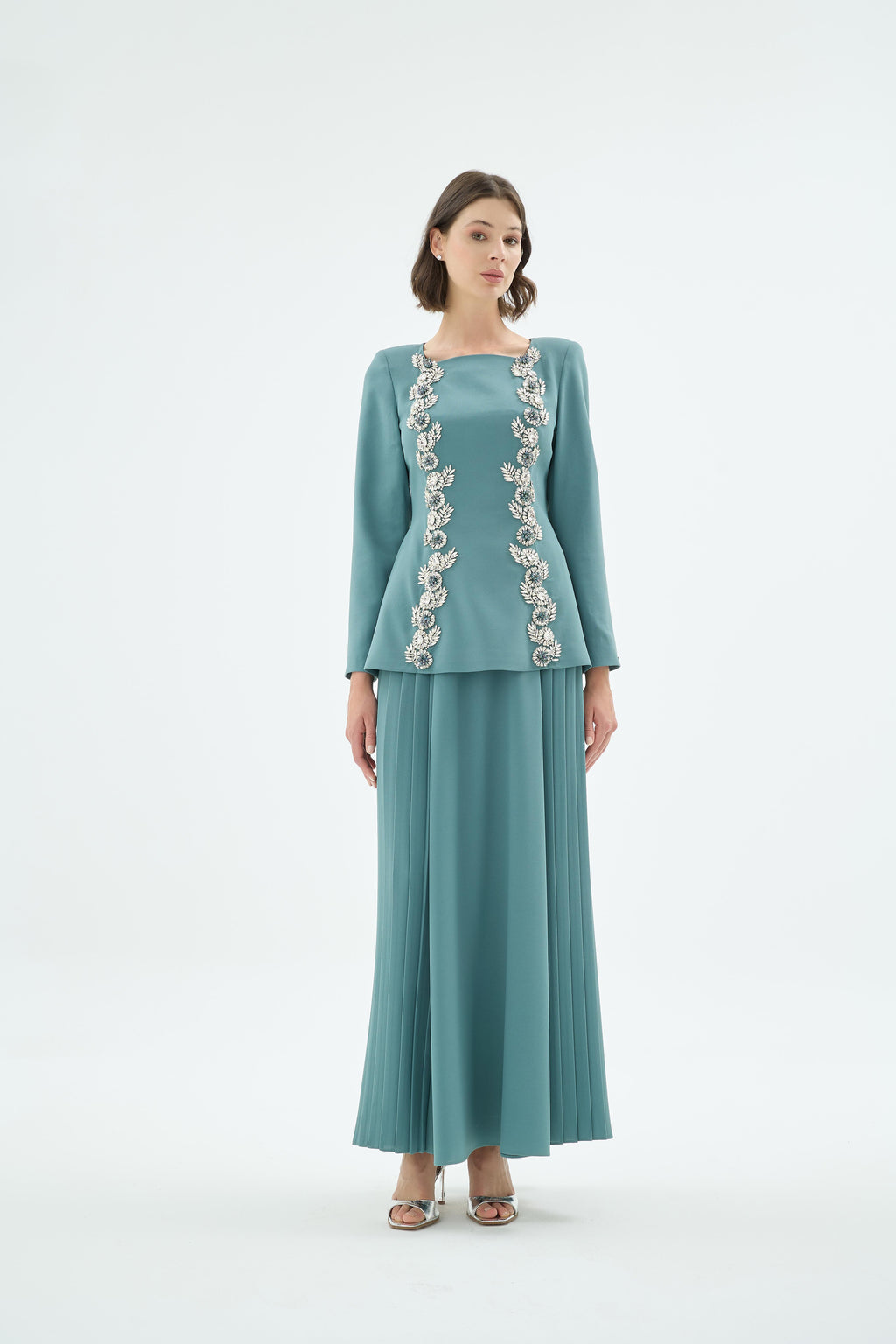 92005 Eloya Bluz Etek Takim Mint