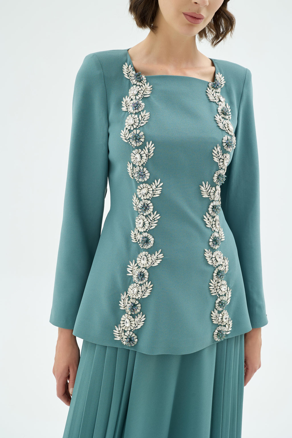 92005 Eloya Bluz Etek Takim Mint
