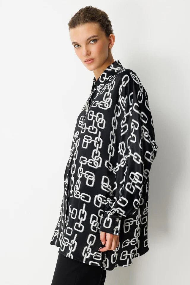 Broş Detaylı Tunik