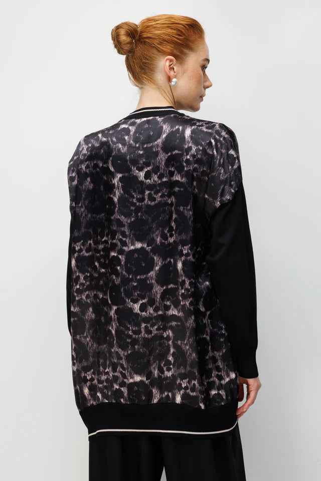 Siyah Leopar Tunik