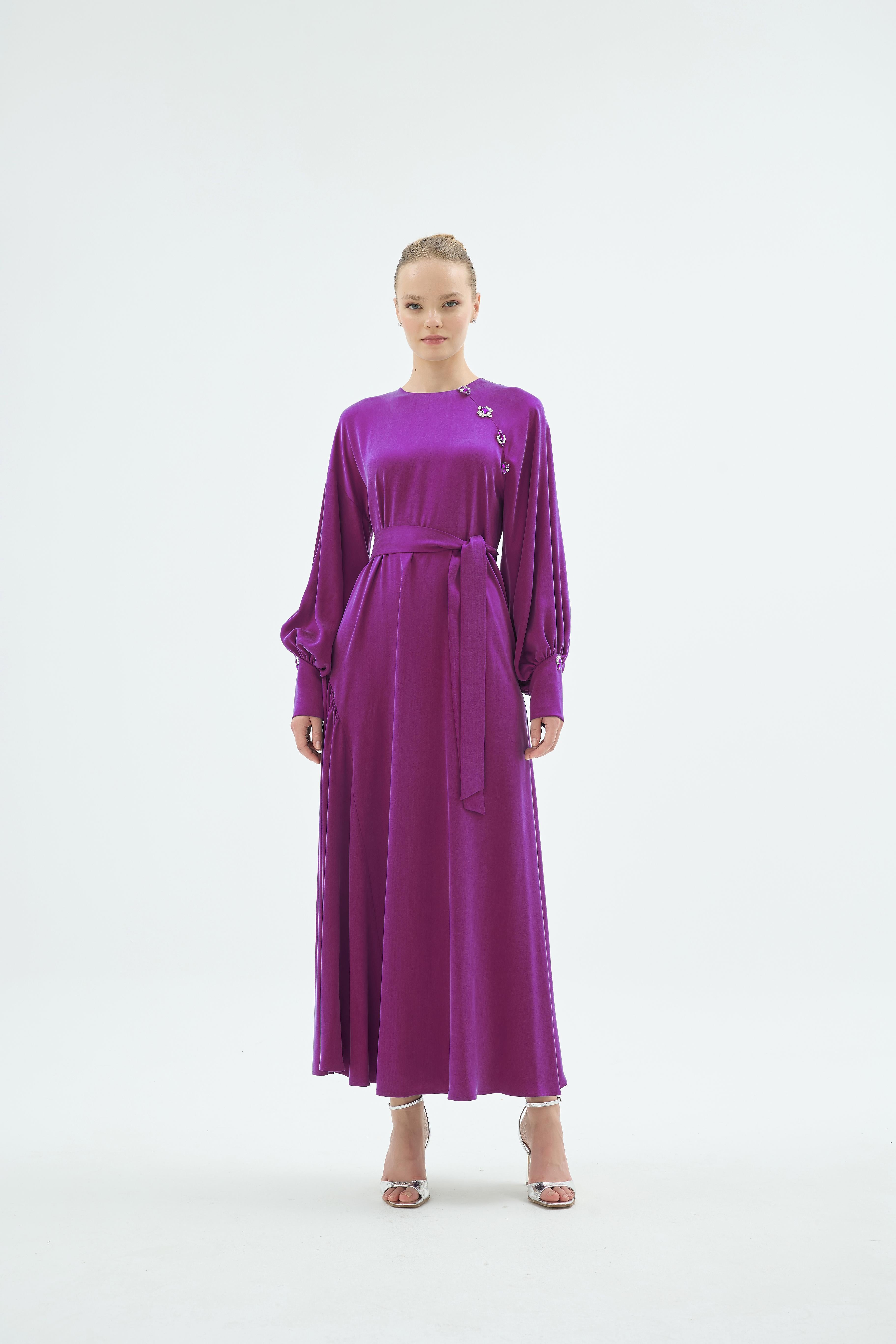 30028 Larin Elbise Fuşya