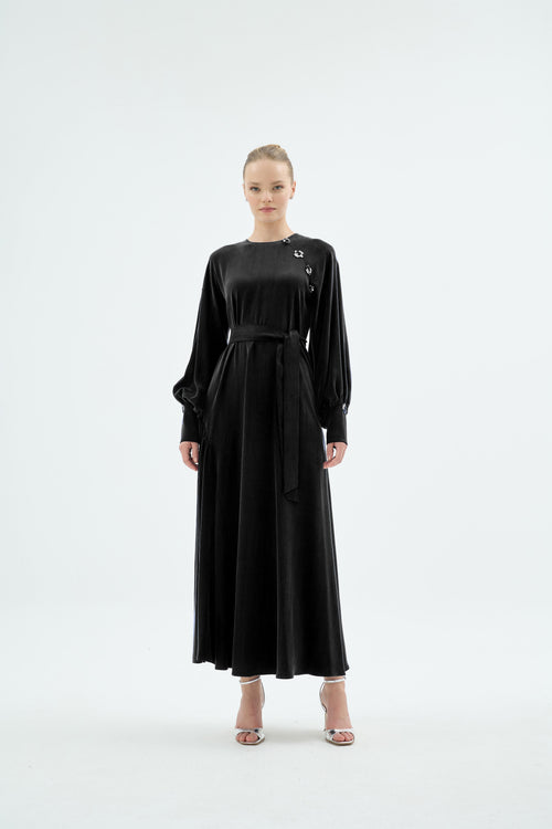 30028 Larin Elbise Siyah